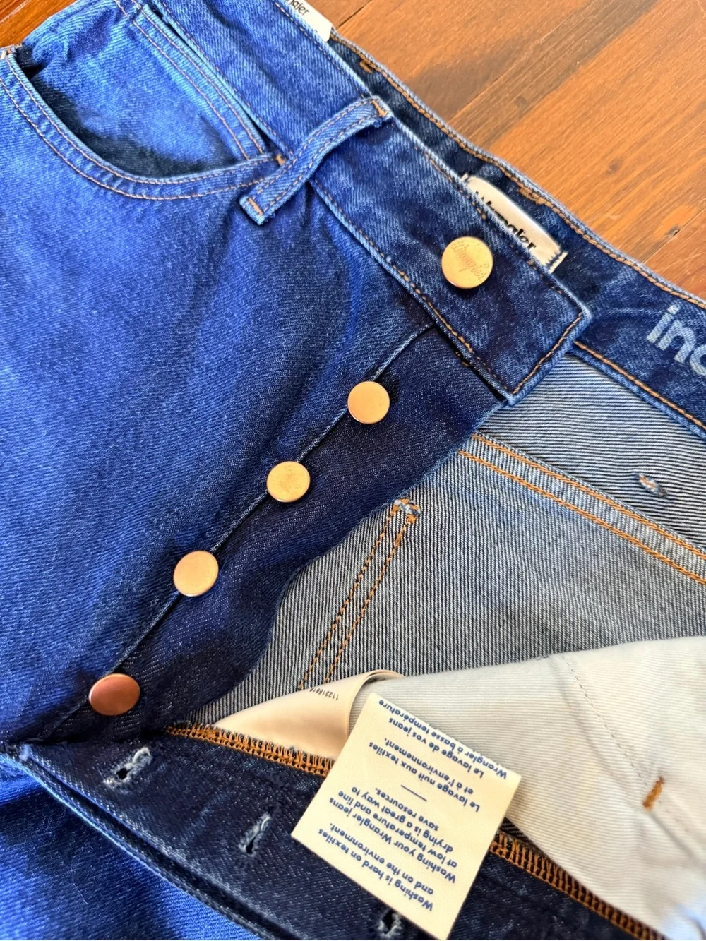 NWT Wrangler Wanderer Flare Bell Bottom Jeans - Size 29 / 34L - 100% Cotton - Picture 9 of 13